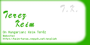 terez keim business card